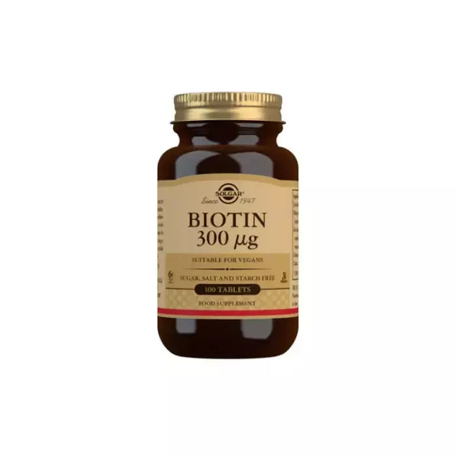 Solgar Biotin 300 µg tabletės – 100 vnt.