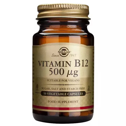 Solgar Vitamin B12 500mcg Cjanokobalaminas 50 Kapsulių