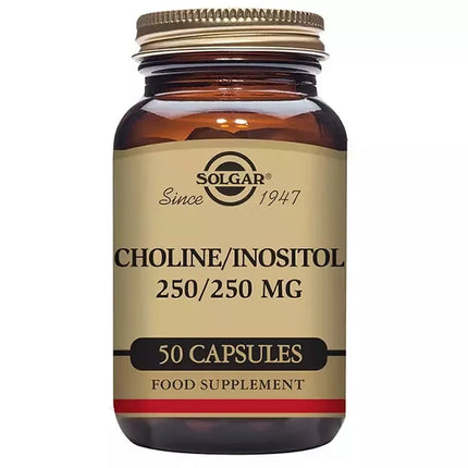 Solgar Choline/Inositol 250mg 50 Kapsulių