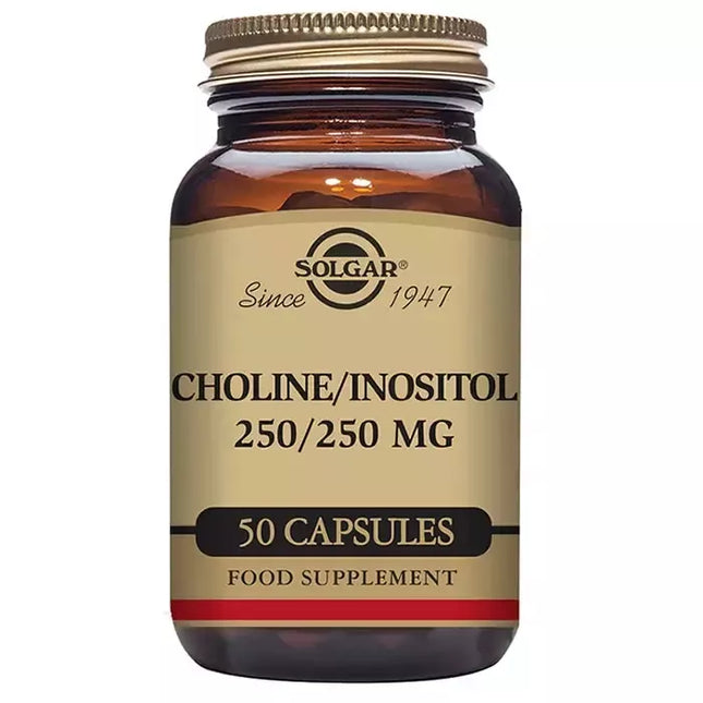 Solgar Choline/Inositol 250mg 50 Kapsulių