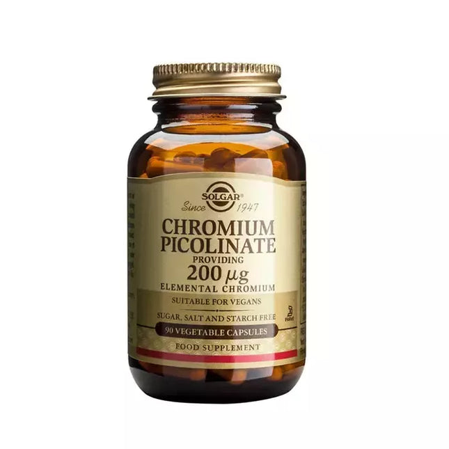 Solgar Picolinato Chromas 200mg 90 Kapsulių