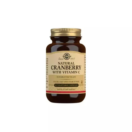 Solgar Natūralus spanguolių kompleksas su vitaminu C, 60 daržovių kapsulių