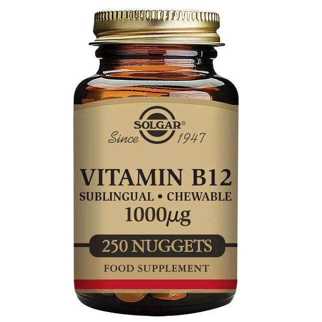 Solgar Vitamin B12 1000mcg - Cijanokobalaminas 250 tablečių