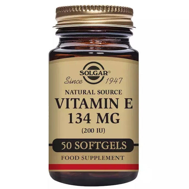 Solgar Vitamin E 134mg 200 IU 50 minkštųjų  kapsulių