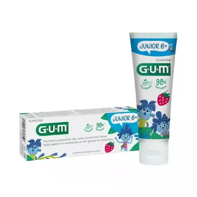 GUM Junior Braškių skonio dantų pasta 50ml