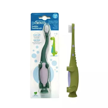 Dr. Brown's Dinosaurinis dantų šepetėlis 1-4 metams