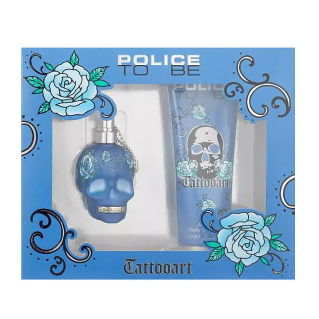 Police to Be Tattooart Eau De Parfum 40ml purškiama priemonė, Kvapnusis losjonas kūnui 200ml