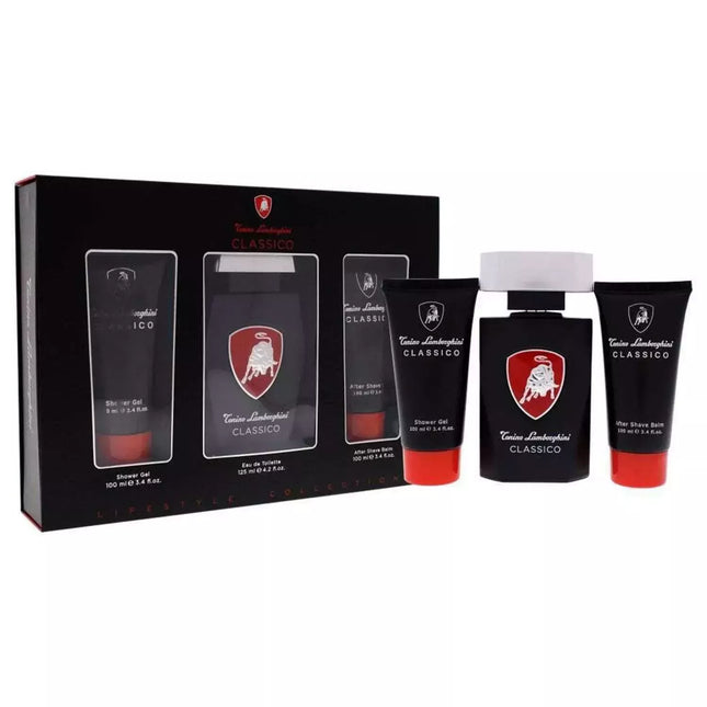 Tonino Lamborghini Classic Tualetinis Vanduo 125ml Purškalas, Dušo Želė 100ml, Balzamas Po Skutimosi 100ml