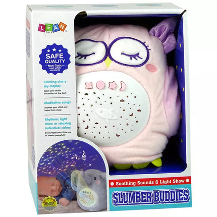 Mielas pliušinis pelėdžiukas su spalvingu žvaigždžių projektoriumi ir melodijomis