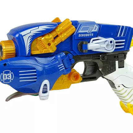 Dinobotai 2 viename Dinozaurinis Šautuvas Mėlynas Pterodaktilis Skydas