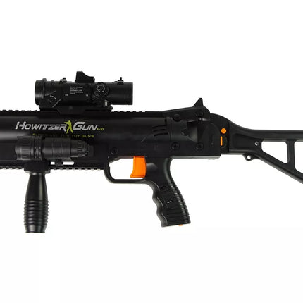 Šautuvo granatsvaidis su garso žibintuvėliu, juodas