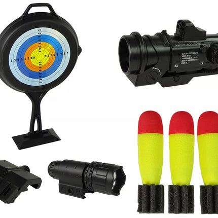 Šautuvo granatsvaidis su garso žibintuvėliu, juodas