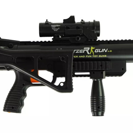 Šautuvo granatsvaidis su garso žibintuvėliu, juodas