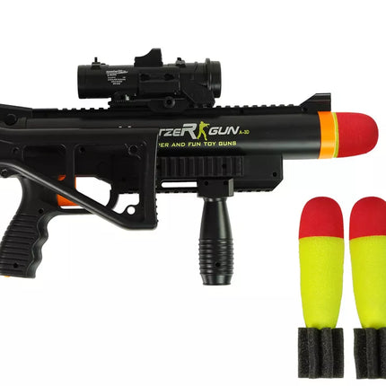 Šautuvo granatsvaidis su garso žibintuvėliu, juodas