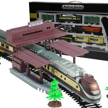 Fenfa elektrinis traukinio rinkinys 5 vagonai priedai