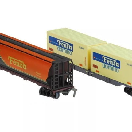 Fenfa elektrinis traukinio rinkinys 5 vagonai priedai