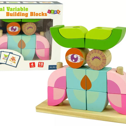 Kūrybinis erdvinis medinis galvosūkis pelėda 3D