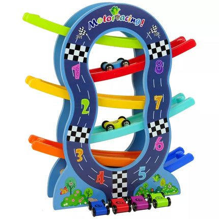 Medinis kalnelis, 6 lygių, automobiliai, skaičiai