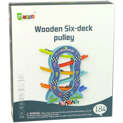 Medinis kalnelis, 6 lygių, automobiliai, skaičiai