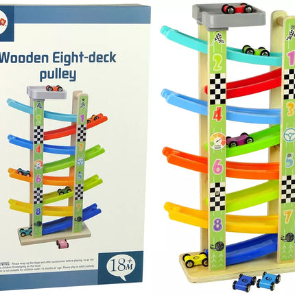 Medinė trasa automobiliams, 8 aukštų