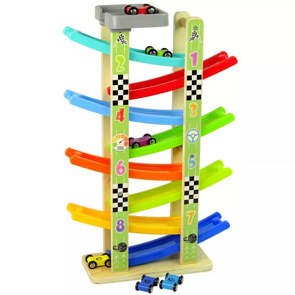 Medinė trasa automobiliams, 8 aukštų