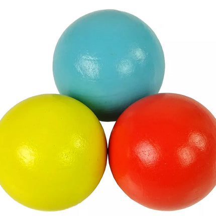 Medinis žirafos formos kamuoliukų trasa su karoliukais