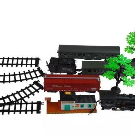 „Rail King“ traukinio rinkinys su dūmais – tikroviškas žaislinis lokomotyvas