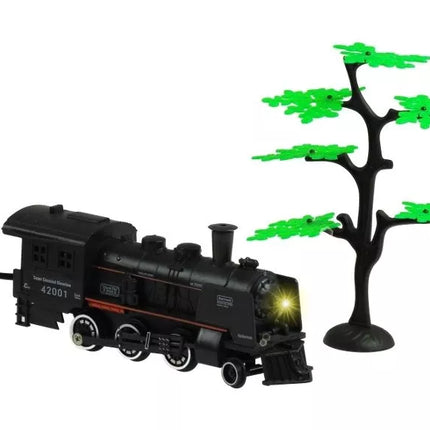 „Rail King“ traukinio rinkinys su dūmais – tikroviškas žaislinis lokomotyvas