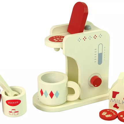 Medinis kavos aparato priedų rinkinys virtuvei, vaikams