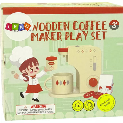 Medinis kavos aparato priedų rinkinys virtuvei, vaikams