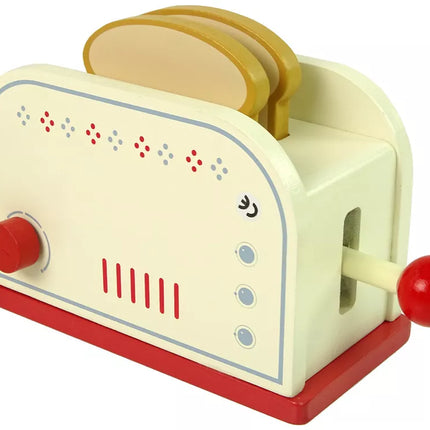 Mediniai skrudintuvo priedai pusryčiams virtuvės vaikams