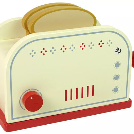 Mediniai skrudintuvo priedai pusryčiams virtuvės vaikams