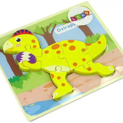 Medinis dėlionė Dinozauras Stegozauras Geltonas