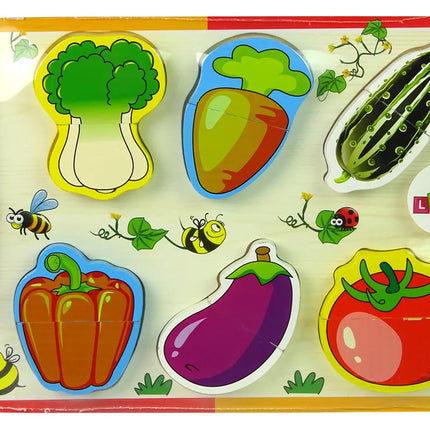 Medinis daržovių pjaustymo rinkinys, 6 dalys: pomidoras, paprika, agurkas