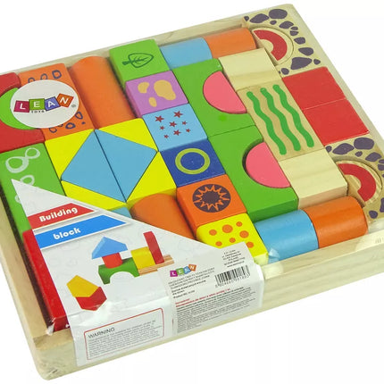 Medinių kaladėlių rinkinys, pilies formos