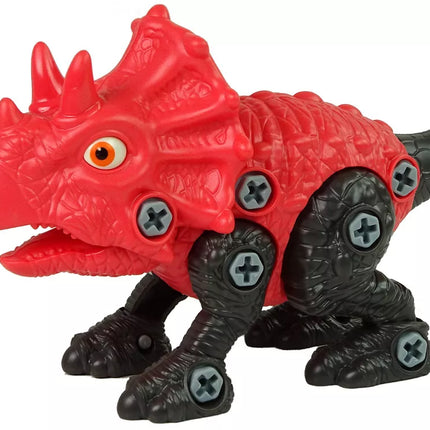 Dinozauro Triceratops rinkinys su kiaušiniu ir atsuktuvu "Pasidaryk pats"
