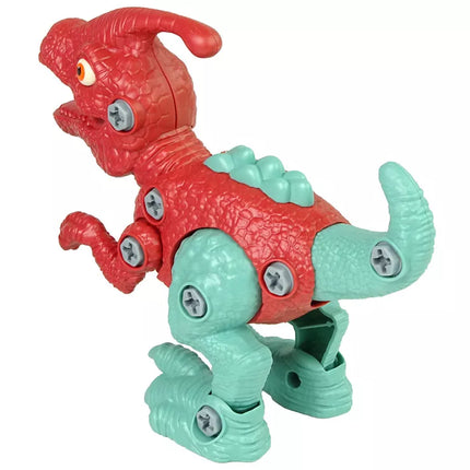 Dinozauras Parasaurolophus su kiaušiniu, rinkinys su atsuktuvu „pasidaryk pats“