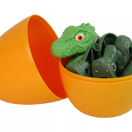 Dinozauras Tyrannosaurus Rex rinkinys su kiaušiniu, "pasidaryk pats" atsuktuvas, žalias