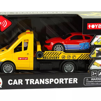 Transporto sunkvežimio rampos garsai ir šviesos