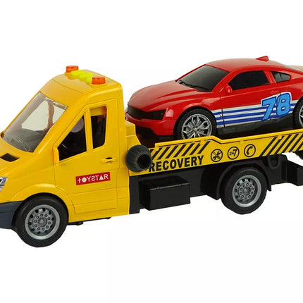 Transporto sunkvežimio rampos garsai ir šviesos