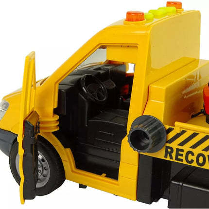 Transporto sunkvežimio rampos garsai ir šviesos