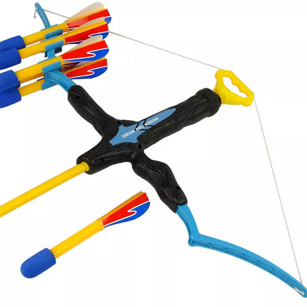 Lankas 6 šūvių sportinis lankas vaikams, mėlynas ir juodas