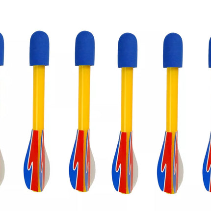 Lankas 6 šūvių sportinis lankas vaikams, mėlynas ir juodas