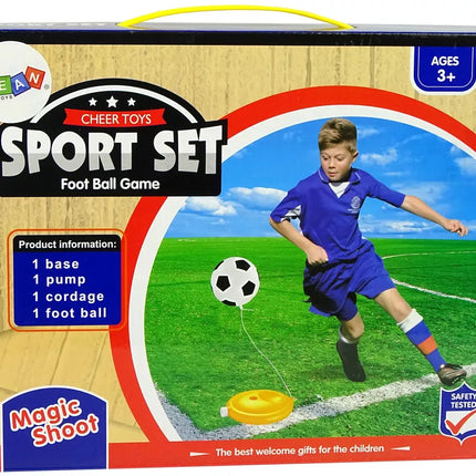 Futbolo rinkinys kamuolys ir pompa