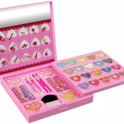 Grožių rinkinys: didelė paletė, lūpdažiai, nagų lakai