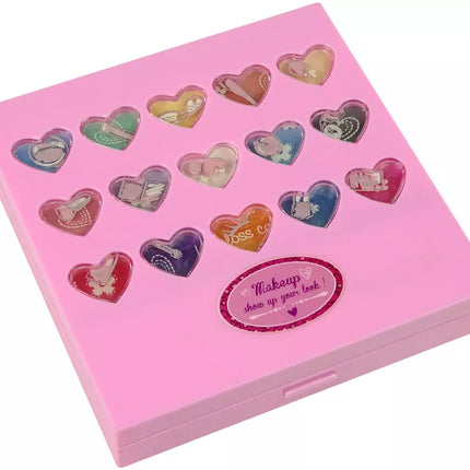 Grožių rinkinys: didelė paletė, lūpdažiai, nagų lakai