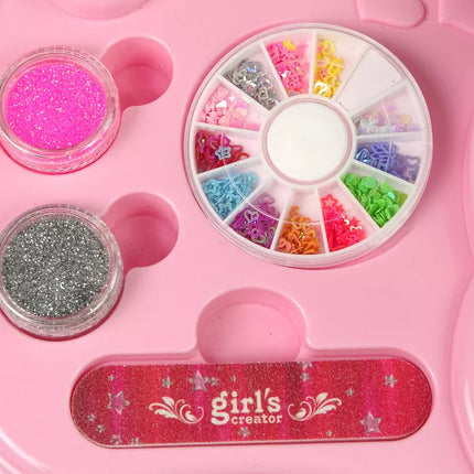 Nagų lako rinkinys Nagų blizgučiai Džiovintuvas Lipdukai