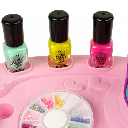 Nagų lako rinkinys Nagų blizgučiai Džiovintuvas Lipdukai