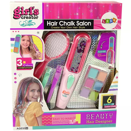 Plaukų dažymo rinkinys, plaukų tiesinimo priemonė, 6 spalvų sruogos