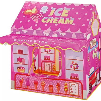 Princesės ledų palapinė Ledų krautuvėlė vaikams Rožinės lemputės žvaigždės